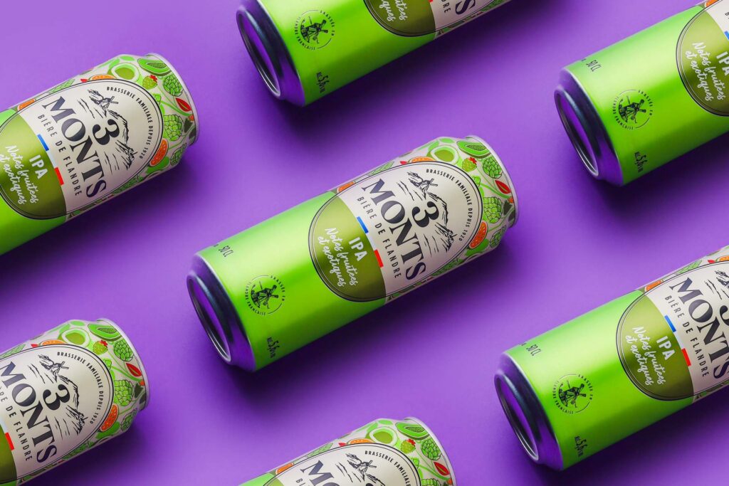 Packshot de canette métal