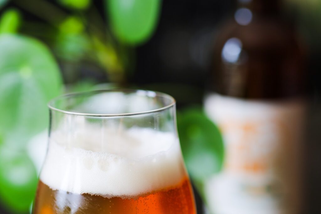 Mousse persistante bière