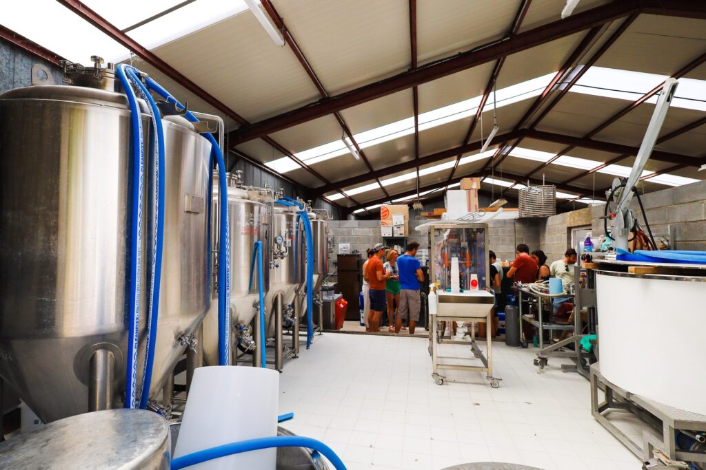 Salle de brassage chez Daddy Brew